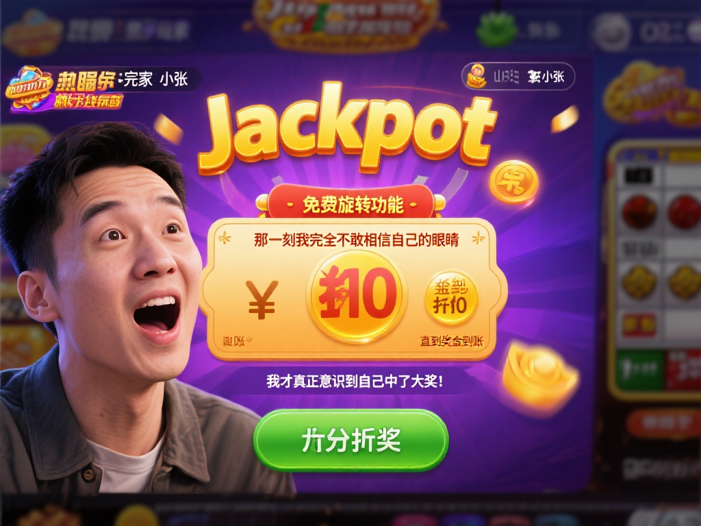 例如，另一位玩家小张在一次游戏中意外触发了免费旋转