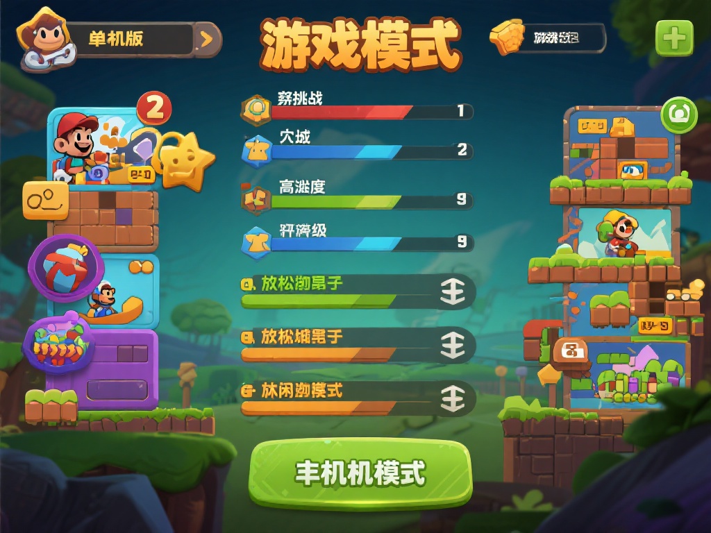 在游戏模式上，这款单机版提供了丰富的选择。玩家可以